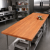 Thumbnail image #2 for John Boos Boos Block Blended Edge Grain Kitchen Countertop, 144 x 30 Inch, American Cherry, Varnique Finish