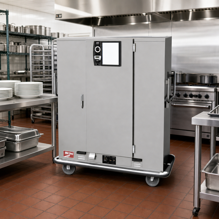 Product image #2 for Metro Heated Banquet Cabinet, Single Door, 180-Plate Capacity, Quad-Heat Dual Fuel System