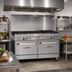 Thumbnail image #2 for Southbend Ultimate 60-Inch Gas Restaurant Range with 6 Open Burners, 24-Inch Charbroiler and 2 Convection Ovens