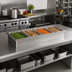 Thumbnail image #2 for Hatco Top-Mounted Drop-In Rectangular Hot Well with Drain and Auto-Fill, 4 Third-Size Pan Capacity