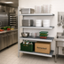 Thumbnail image #2 for Fermostock 4-Tier Perforated Polymer Shelving Unit Expansion Kit, 35