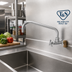 Thumbnail image #2 for T&S Brass Big-Flo Single Wall-Mount Faucet with 14-Inch Swing Nozzle and 4-Arm Handle
