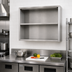 Thumbnail image #2 for Glastender WCO60 Open Front Wall-Mounted Stainless Steel Cabinet with Intermediate Shelf, 60 Inch