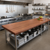 Thumbnail image #2 for Boos Block American Black Walnut Edge Grain Kitchen Countertop, 132 x 48 x 3 Inch, No Backsplash