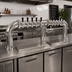 Thumbnail image #2 for Glastender 3-Column Pipe Bridge Countertop Draft Dispensing Tower, 10 Faucets, Air-Cooled, Mirror Finish