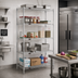 Thumbnail image #2 for Eagle Group 5-Tier Starter Wire Shelving Unit, 72W x 24D x 86H, Chrome-Plated