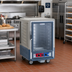 Thumbnail image #2 for Metro C5 3 Series Half-Height Mobile Heated Holding & Proofing Cabinet with Gray Insulation Armour, Clear Polycarbonate Door, and Fixed Wire Slides