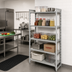 Thumbnail image #3 for Cambro Camshelving Premium 5-Tier Solid Stationary Polymer Shelving Starter Unit, 24 x 24 x 84 Inches