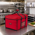 Thumbnail image #2 for Cambro GoBag Jumbo Insulated Delivery Bag with Velcro Lid and Ticket Pouch, 18 x 14 x 12 Inches, Red