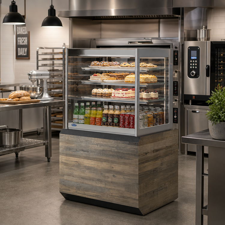 Product image #2 for Italian Glass Series 60-Inch Self-Service Countertop Pastry Display Case