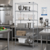 Thumbnail image #2 for Quantum 36 x 18 Inch Chrome Plated 5-Shelf Wire Shelving Starter Kit