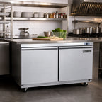 Thumbnail image #2 for Maxximum Maxx Cold MVF48UHC 48-Inch Undercounter Freezer, 2 Solid Doors, 14.1 Cu. Ft., Stainless Steel Exterior