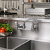 Thumbnail image #2 for Fisher 53139 Wall-Mount Commercial Faucet with 12-Inch Swing Spout and 8-Inch Adjustable Centers