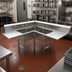 Thumbnail image #2 for BK Resources Corner 3-Compartment Soiled Dishtable with 10-Inch Backsplash
