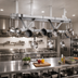 Thumbnail image #2 for Advance Tabco 144-Inch Ceiling-Mounted Triple-Bar Stainless Steel Pot Rack with 18 Double Hooks