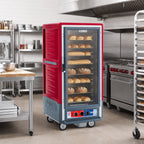 Thumbnail image #2 for Metro C5 Insulation Armour C537-MFC-4 Mobile Moisture Heated Holding & Proofing Cabinet, 3/4 Height, Clear Door, 3-Inch Slides