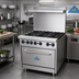 Thumbnail image #2 for Comstock-Castle R6 36-Inch Commercial Gas Range with 6 Open Burners and Standard Oven