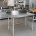 Thumbnail image #2 for John Boos Stallion 72-Inch x 36-Inch Stainless Steel Work Table with 5-Inch Backsplash