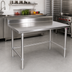 Thumbnail image #2 for John Boos Stallion 72-Inch x 36-Inch Stainless Steel Work Table with 5-Inch Backsplash