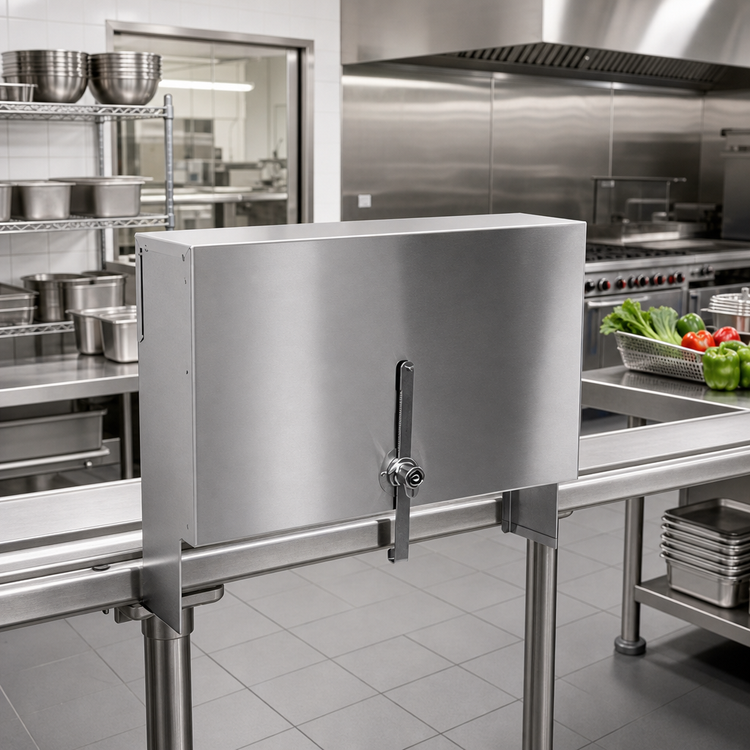 Product image #2 for CHOICE 35-Inch Single Speed Rail Locking Cover, Stainless Steel