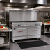 Thumbnail image #2 for Southbend Ultimate 60-Inch Gas Restaurant Range with Open-Burner Top, Standard Oven, Convection Oven, and Backriser Hi-Shelf