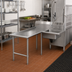 Thumbnail image #2 for John Boos Pro-Bowl L-Shaped Island Soiled Dishtable with 20