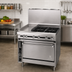 Thumbnail image #2 for Jade Range Titan JTRH-24IP-1HT 36-Inch Heavy Duty Gas Range with Plancha and Hot Top