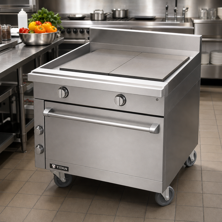 Product image #2 for Titan JMRH-24IP 24-Inch Modular Gas Plancha Range with 5/8" Thick Plate