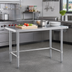 Thumbnail image #2 for 48 Inch x 30 Inch x 34 Inch Open Base Stainless Steel Work Table