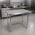 Thumbnail image #2 for 60-Inch x 30-Inch 304 Stainless Steel Flat Top Open Base Work Table
