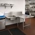 Thumbnail image #2 for Pro-Bowl L-Shaped Soiled Landing Dishtable with 10-Inch Landing Shelf, Right-to-Left, 120-Inch Corner-to-End