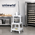 Thumbnail image #2 for Uniworld Manual Floor Model Dough Divider with Stand, 36-Piece