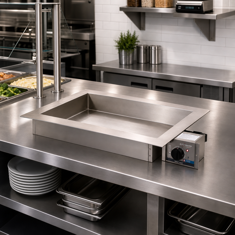 Product image #2 for Alto-Shaam Halo Heat Waterless Drop-In Electric Hot Food Well with Large Flange, 1 Full-Size Pan Capacity, 6-3/8-Inch Deep Well