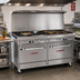 Thumbnail image #2 for Southbend Ultimate 60-Inch Gas Restaurant Range with 4 Open Burners, 36-Inch Charbroiler, and 2 Cabinets