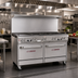Thumbnail image #2 for Southbend Ultimate 60-Inch Gas Restaurant Range with 5 Burners, 24-Inch Griddle and 2 Cabinets