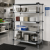 Thumbnail image #2 for Quantum 4-Shelf Solid Stainless Steel Stationary Shelving Starter Kit, 60