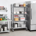Thumbnail image #2 for Cambro Camshelving Elements XTRA Stationary 4-Shelf Solid Add-On Unit, 24 x 36 x 64 Inches, Speckled Gray