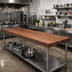 Thumbnail image #2 for Boos Block American Black Walnut Edge Grain Countertop, 132 x 36 x 3 Inch, Flat