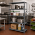 Thumbnail image #2 for Quantum IRONMAN 4-Shelf Open Steel Shelving Unit, 18 x 36 x 75 Inches