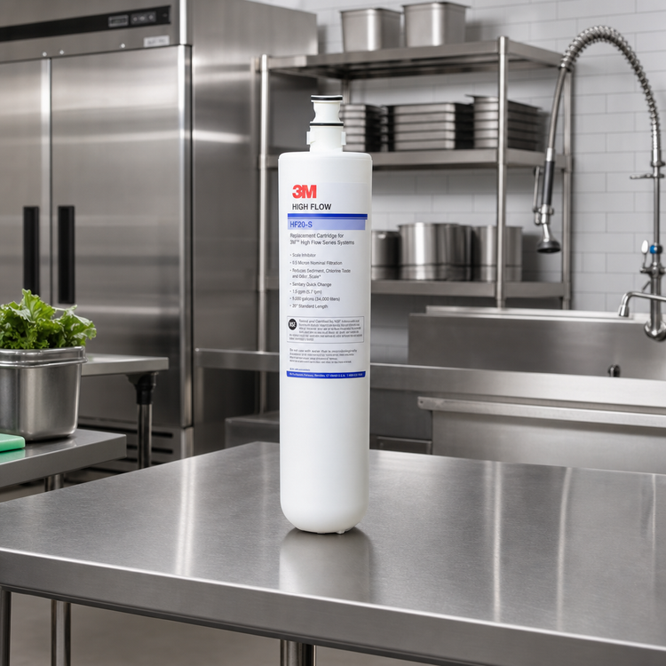 Product image #2 for 3M High Flow Series HF20-S Standard-Length Replacement Water Filter Cartridge, 0.5 Micron, 1.5 GPM, 9,000 Gallons, Scale Inhibitor