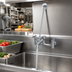 Thumbnail image #2 for Heavy Duty 8-Inch Center Service Sink Faucet with 6-Inch Rigid Spout