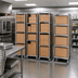 Thumbnail image #2 for Metro qwikTRAK Double Deep High-Density Track Shelving Stationary Intermediate Unit Kit, Stainless Steel, 74-Inch Posts