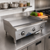 Thumbnail image #2 for Comstock-Castle CS-24EG 24-Inch Countertop Electric Griddle, Stainless Steel, 208/240V