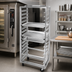 Thumbnail image #2 for Channel Manufacturing Stainless Steel Single-Section Side-Loading No-Lift Oven Rack, 10-Pan Capacity