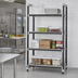 Thumbnail image #2 for Cambro Camshelving Elements XTRA 4-Tier Vented Stationary Starter Polymer Shelving Unit, 21 x 60 x 64 Inches, Speckled Gray