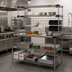 Thumbnail image #3 for Metro2Go 48 Inch x 30 Inch Prep Workstation with Overhead Heated Shelves, 304 Stainless Steel
