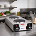 Thumbnail image #2 for Nemco 6310-3 Countertop Vertical Double Burner Electric Hot Plate, 25-1/2 Inch Wide, Brushed Stainless Steel