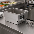 Thumbnail image #2 for Eagle Group BM1220FW-120-D Built-In Electric Hot Well Food Warmer, 12 x 20 Pan, Drain, Wet/Dry, Infinite Controls, 120V