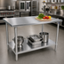 Thumbnail image #2 for John Boos 84 x 48-Inch Stainless Steel Top Work Table with Adjustable Undershelf