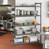 Thumbnail image #2 for Cambro Camshelving Basics Plus 21 in Deep x 60 in Long x 64 in High 5-Tier Vented Add-On Polymer Shelving Unit, Brushed Graphite